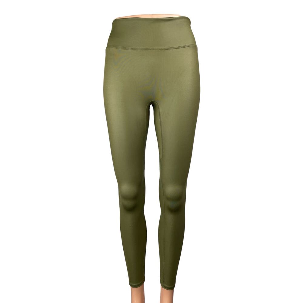 Fabletics Motion365+ Green High Rise Athletic Yoga Leggings Trouser Pants Size S